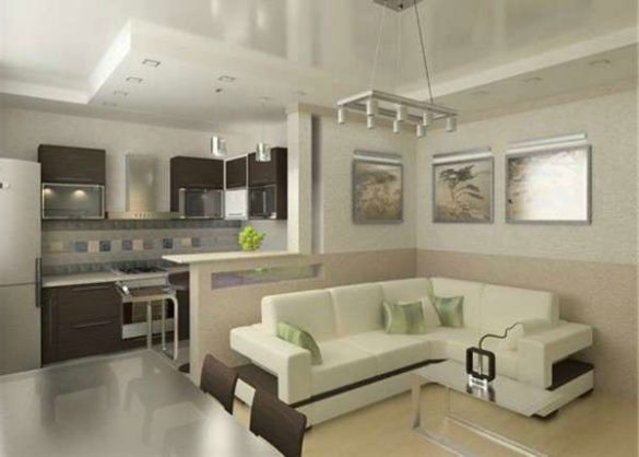 Living room kitchen design: ideas, layout options and trends 2020 ...