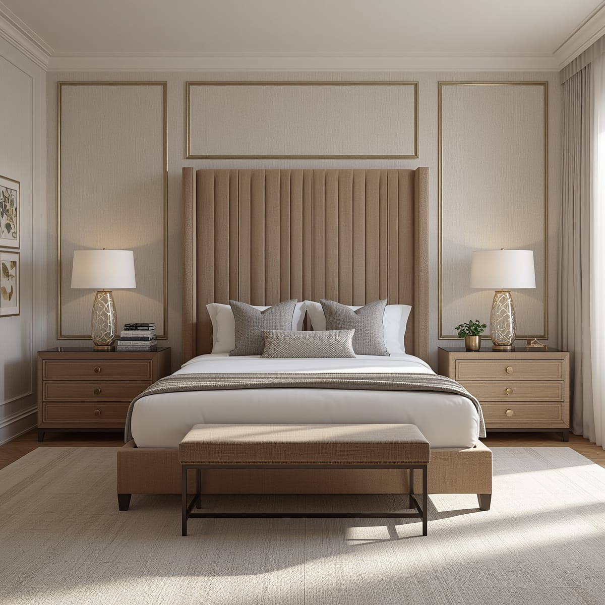 King Size Bedroom Set Ideas for a Comfortable and Well-Proportioned Bedroom