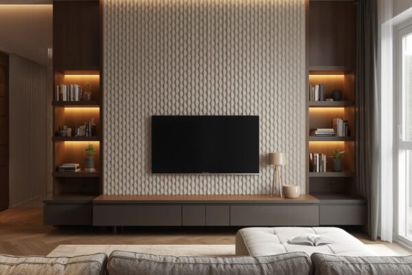 3D Wallpaper for Living Room Interiors: Modern Feature-Wall Ideas